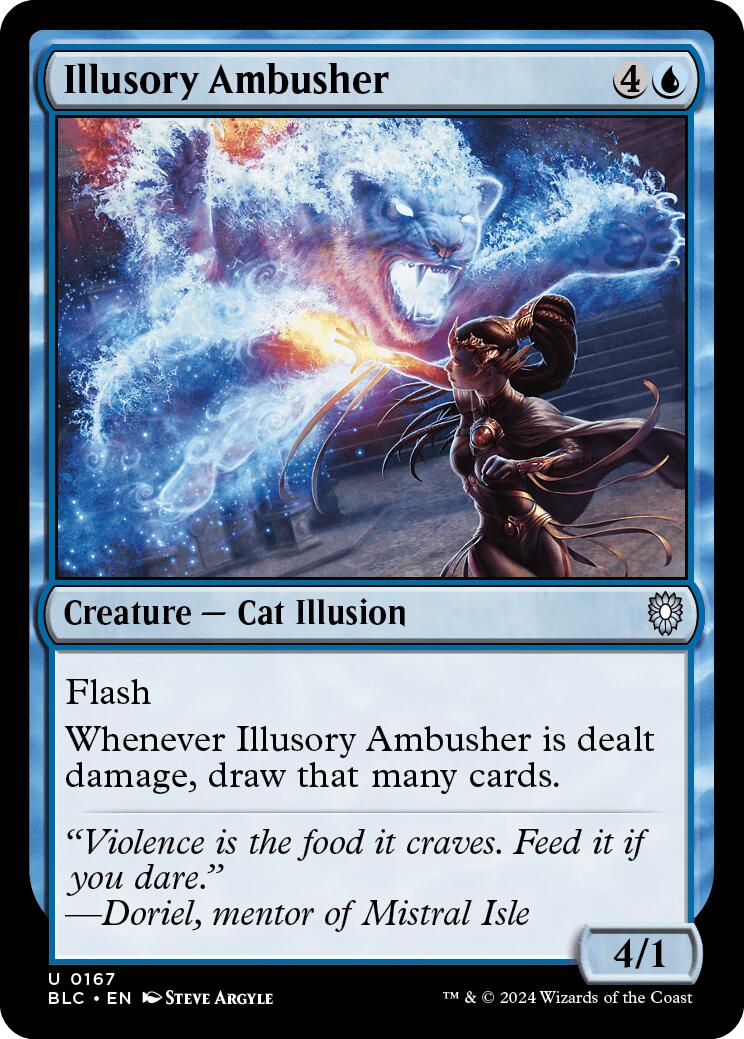 Illusory Ambusher [Bloomburrow Commander] | Card Merchant Takapuna