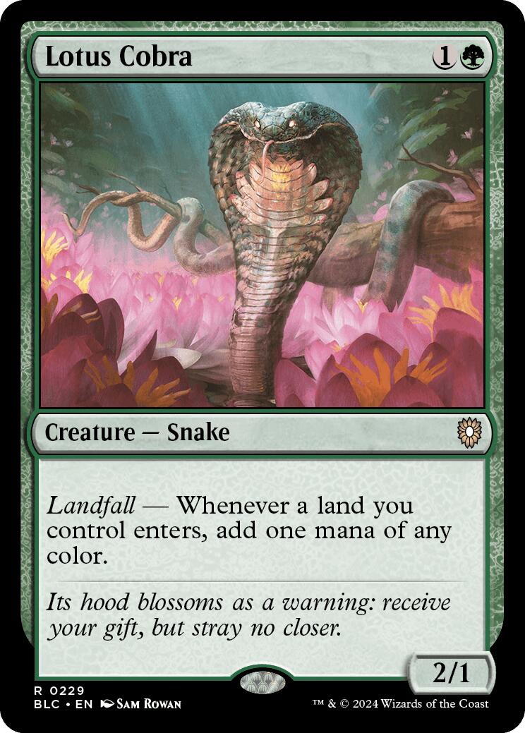 Lotus Cobra [Bloomburrow Commander] | Card Merchant Takapuna