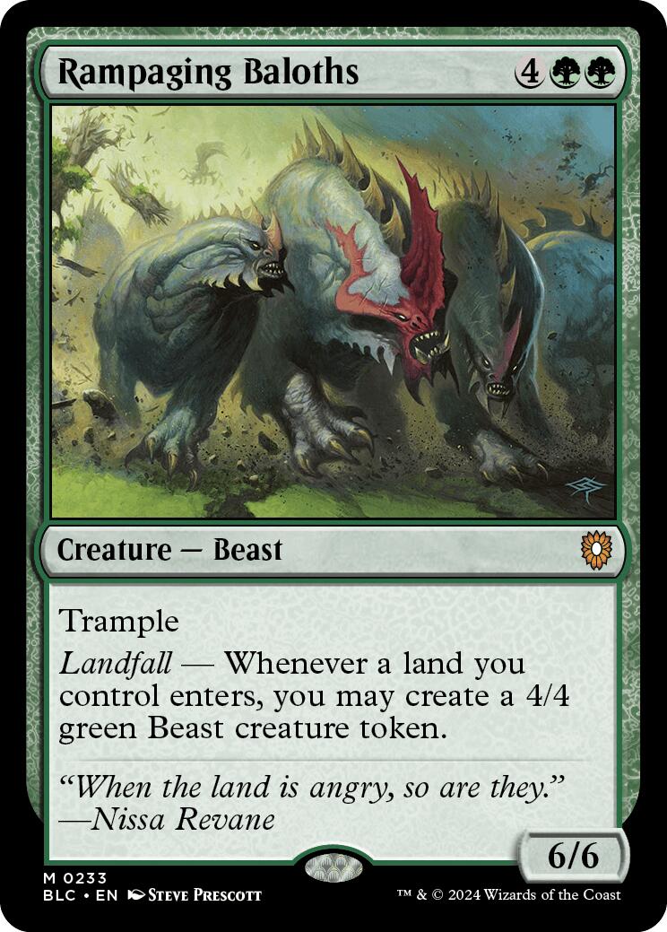 Rampaging Baloths [Bloomburrow Commander] | Card Merchant Takapuna