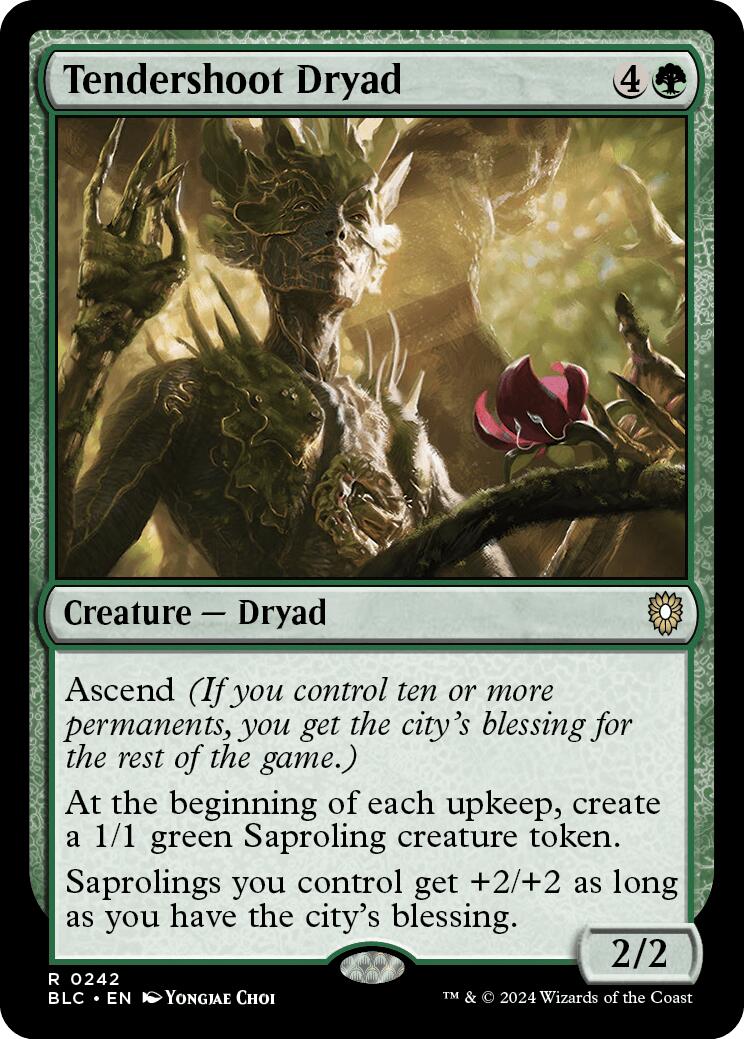 Tendershoot Dryad [Bloomburrow Commander] | Card Merchant Takapuna