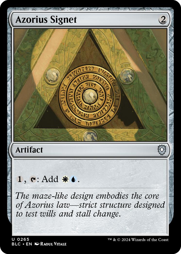 Azorius Signet [Bloomburrow Commander] | Card Merchant Takapuna