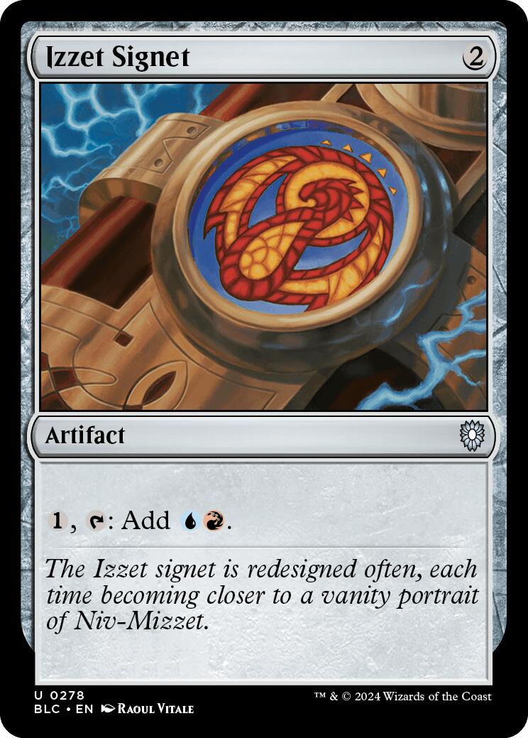 Izzet Signet [Bloomburrow Commander] | Card Merchant Takapuna