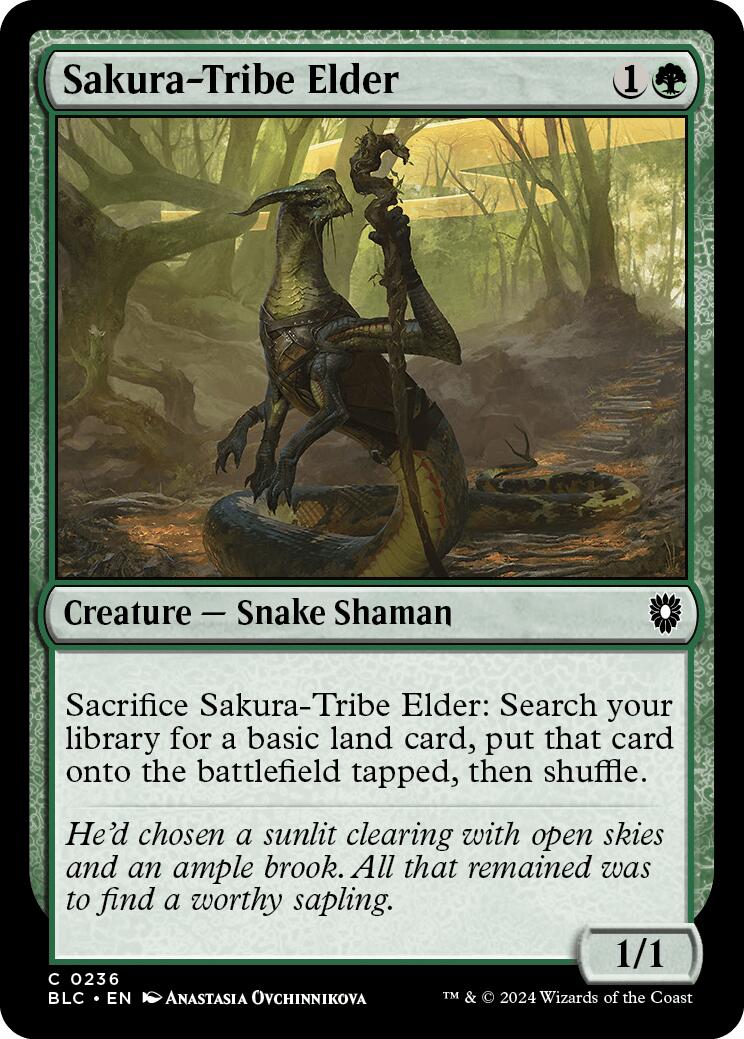 Sakura-Tribe Elder [Bloomburrow Commander] | Card Merchant Takapuna