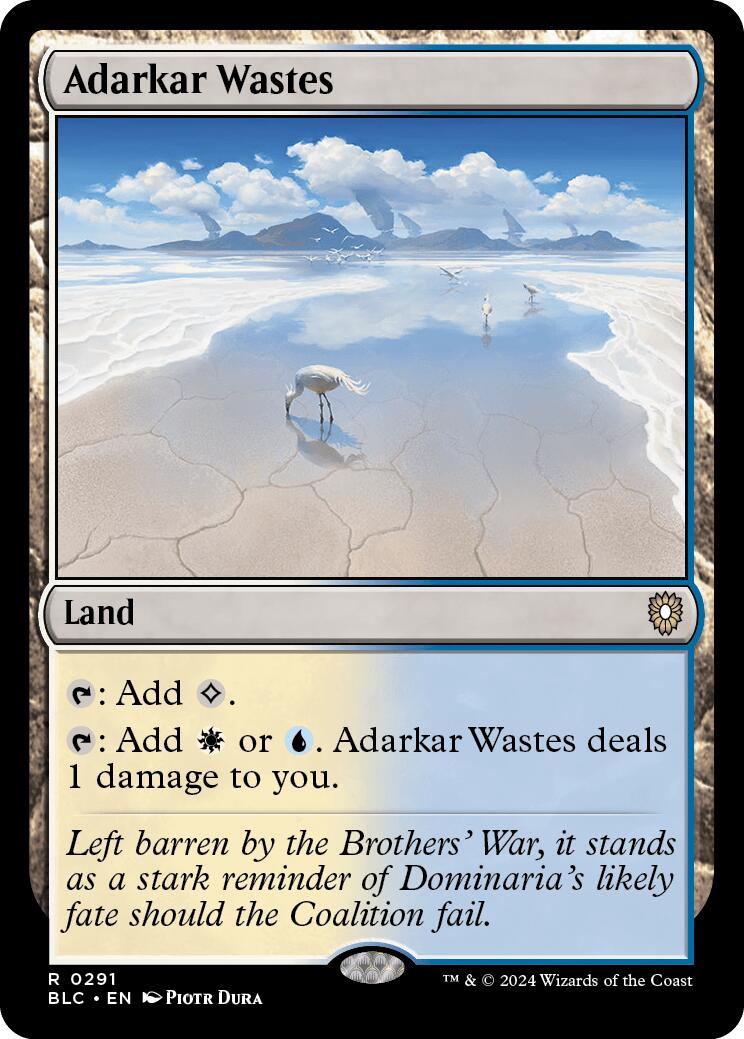 Adarkar Wastes [Bloomburrow Commander] | Card Merchant Takapuna