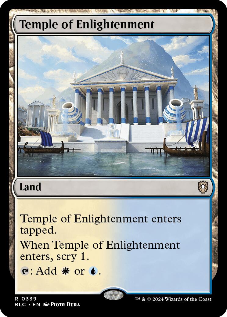 Temple of Enlightenment [Bloomburrow Commander] | Card Merchant Takapuna