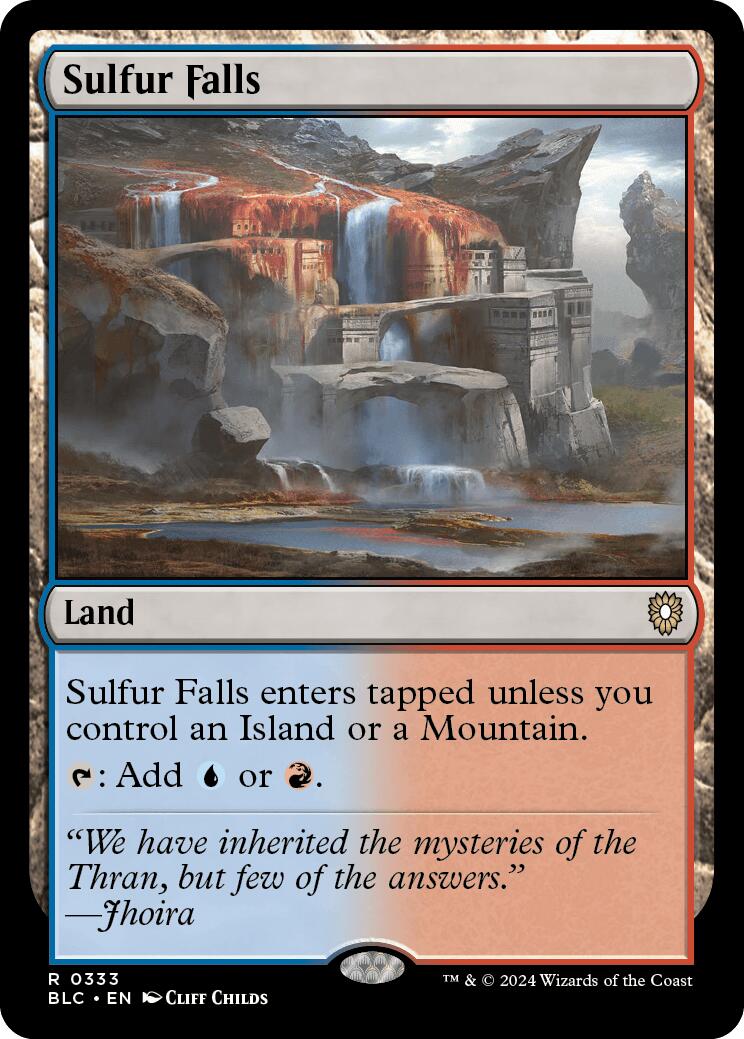 Sulfur Falls [Bloomburrow Commander] | Card Merchant Takapuna