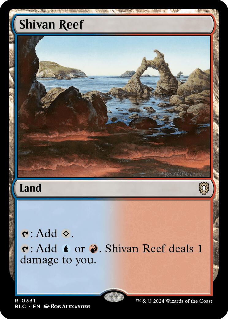 Shivan Reef [Bloomburrow Commander] | Card Merchant Takapuna