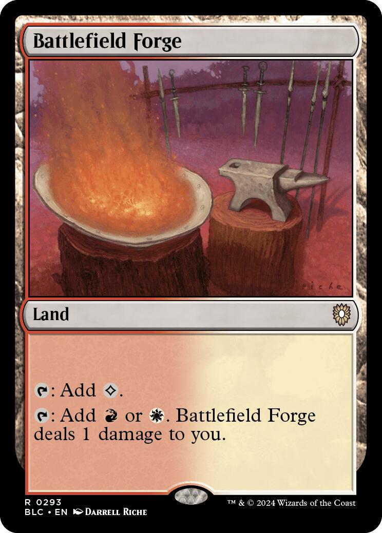 Battlefield Forge [Bloomburrow Commander] | Card Merchant Takapuna