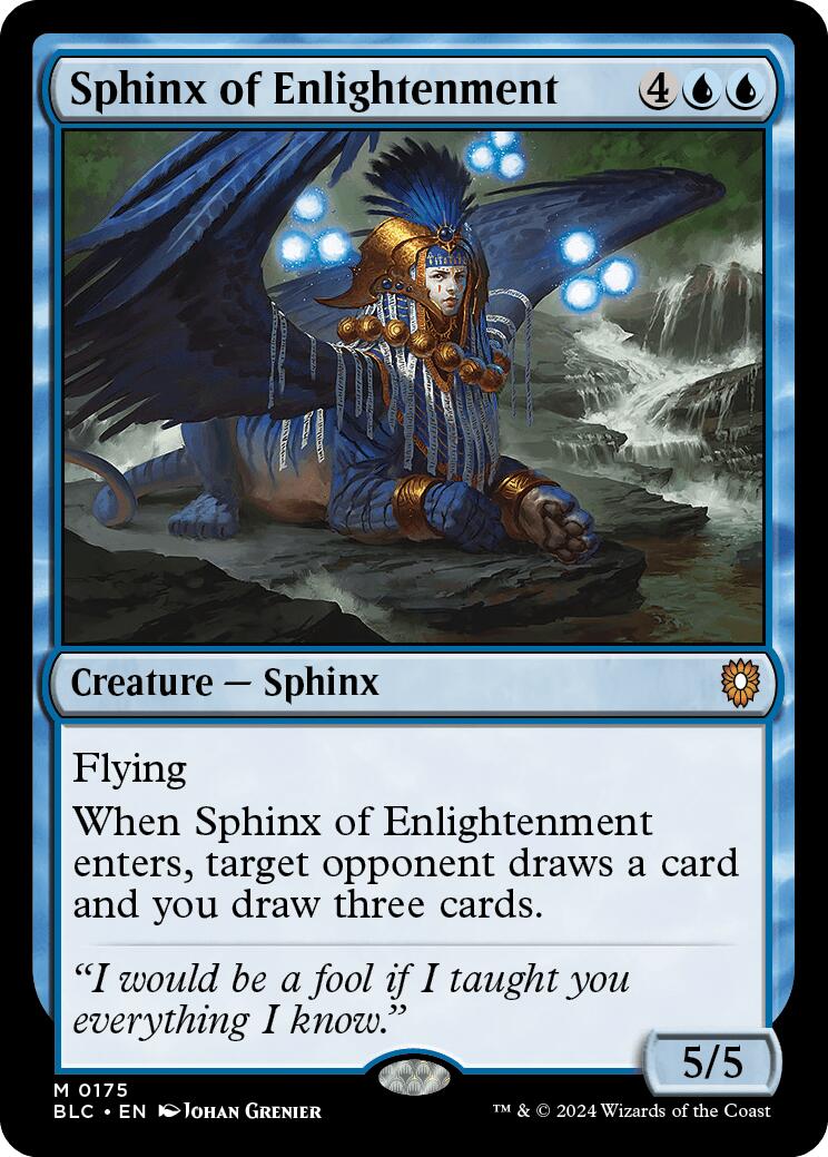 Sphinx of Enlightenment [Bloomburrow Commander] | Card Merchant Takapuna