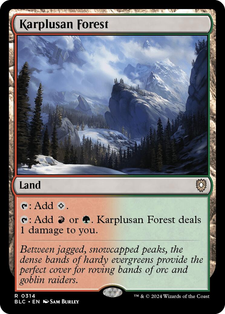 Karplusan Forest [Bloomburrow Commander] | Card Merchant Takapuna