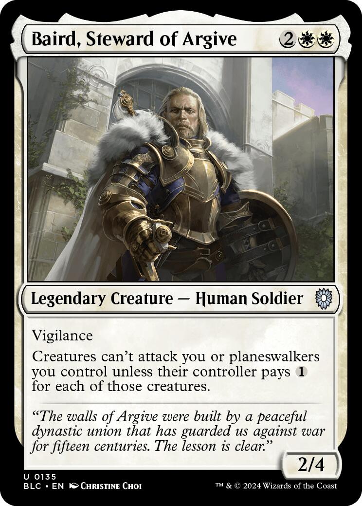 Baird, Steward of Argive [Bloomburrow Commander] | Card Merchant Takapuna