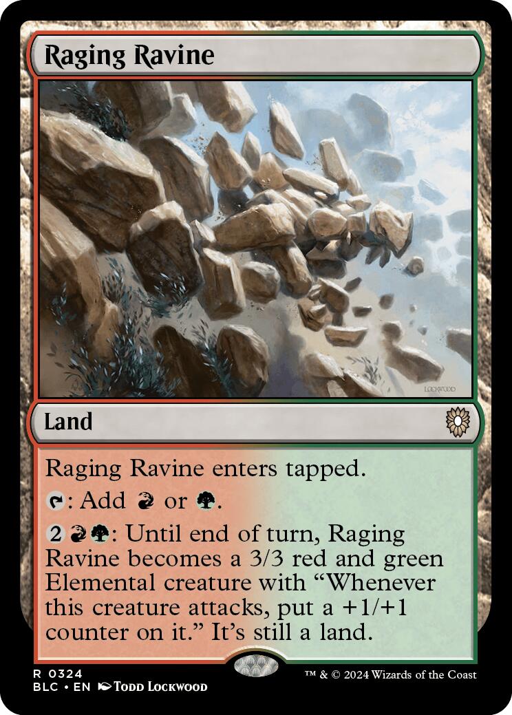 Raging Ravine [Bloomburrow Commander] | Card Merchant Takapuna