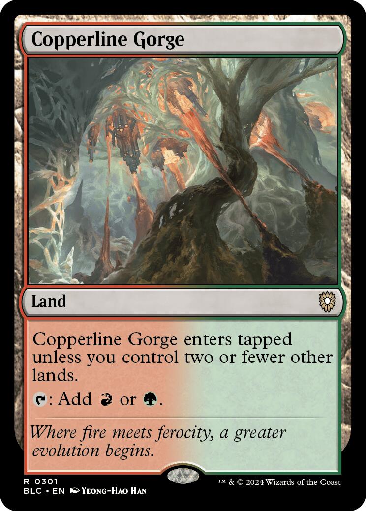 Copperline Gorge [Bloomburrow Commander] | Card Merchant Takapuna