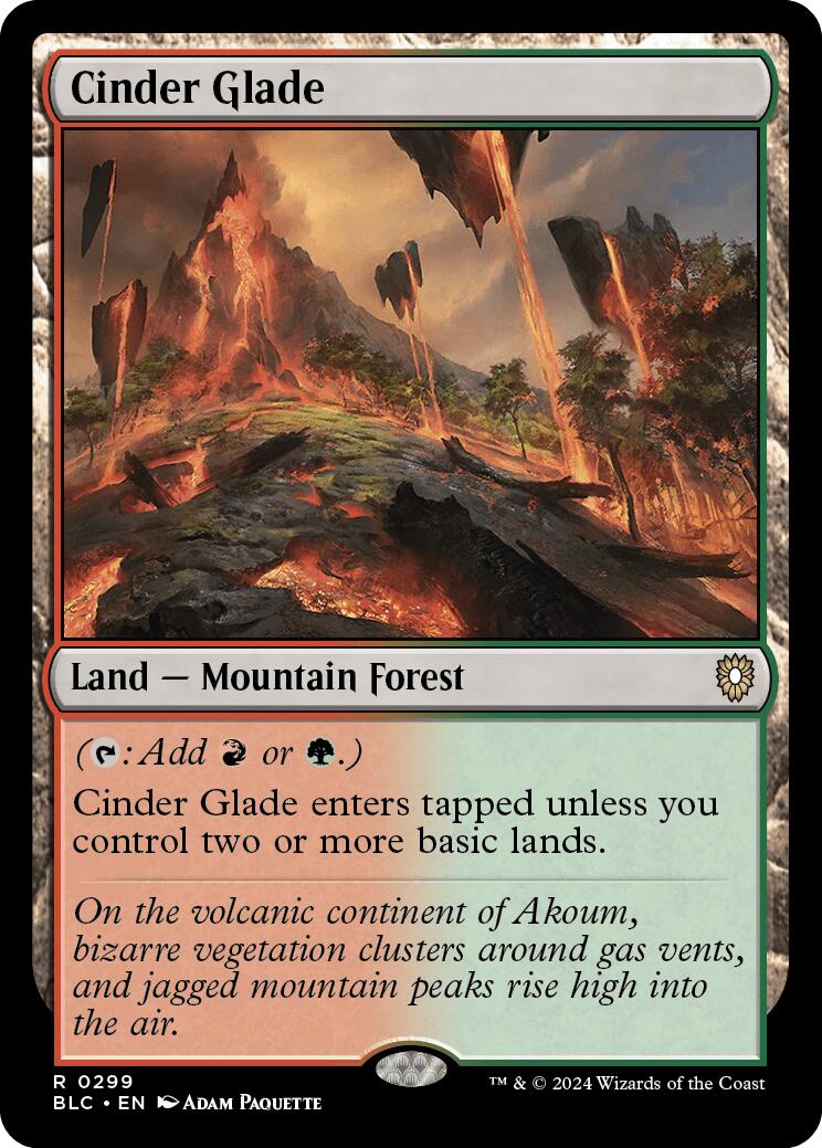 Cinder Glade [Bloomburrow Commander] | Card Merchant Takapuna