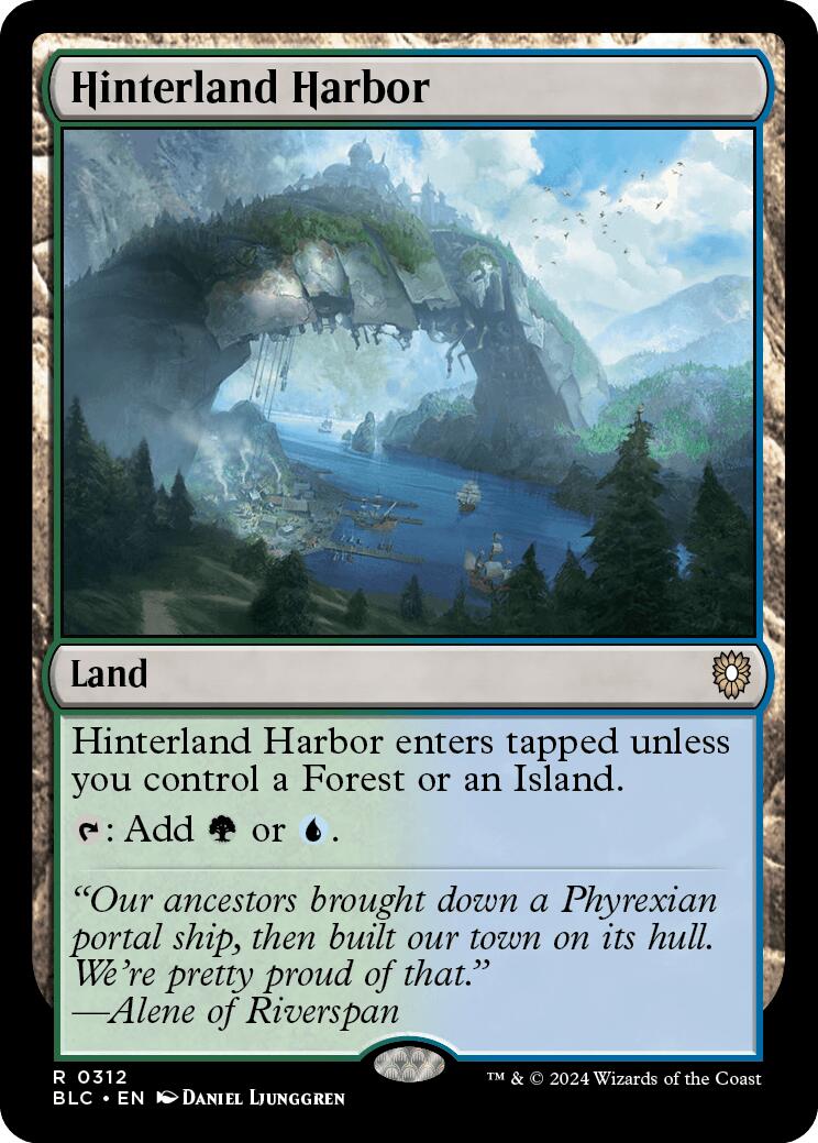 Hinterland Harbor [Bloomburrow Commander] | Card Merchant Takapuna