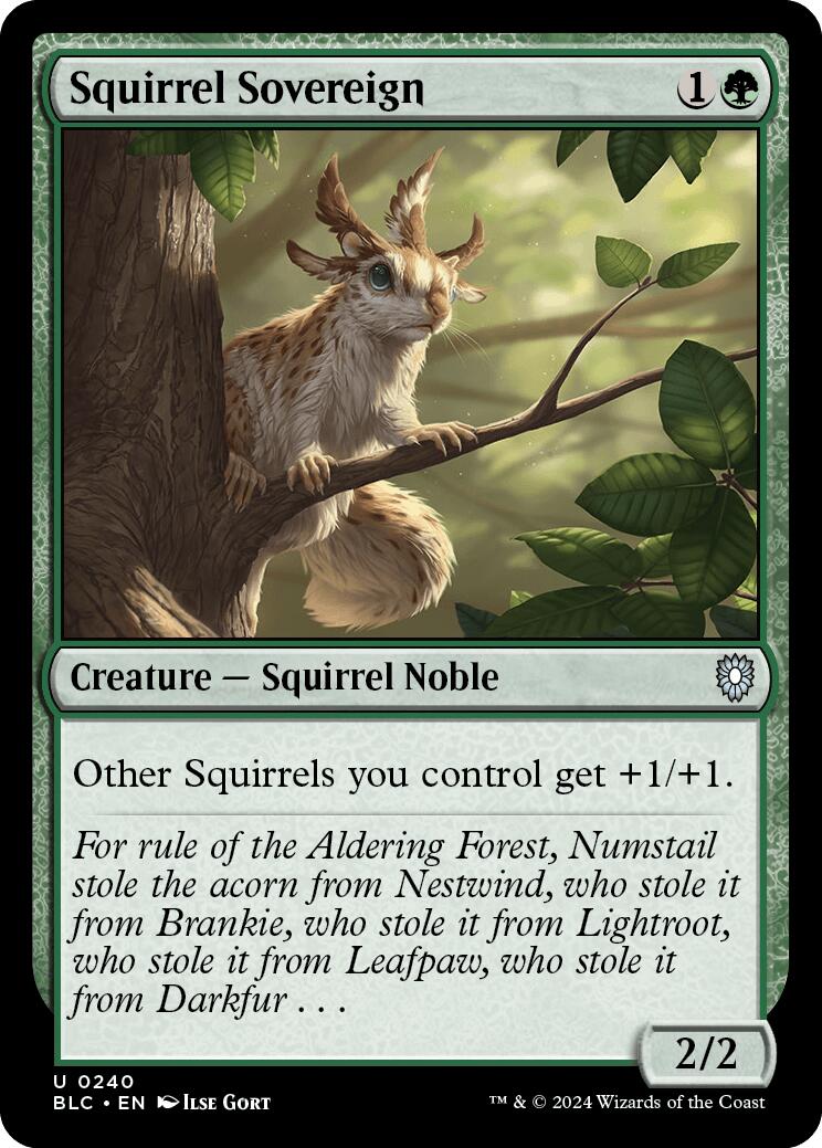 Squirrel Sovereign [Bloomburrow Commander] | Card Merchant Takapuna