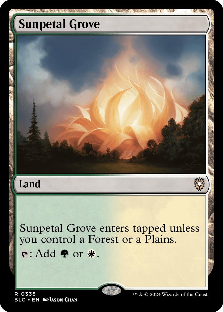 Sunpetal Grove [Bloomburrow Commander] | Card Merchant Takapuna