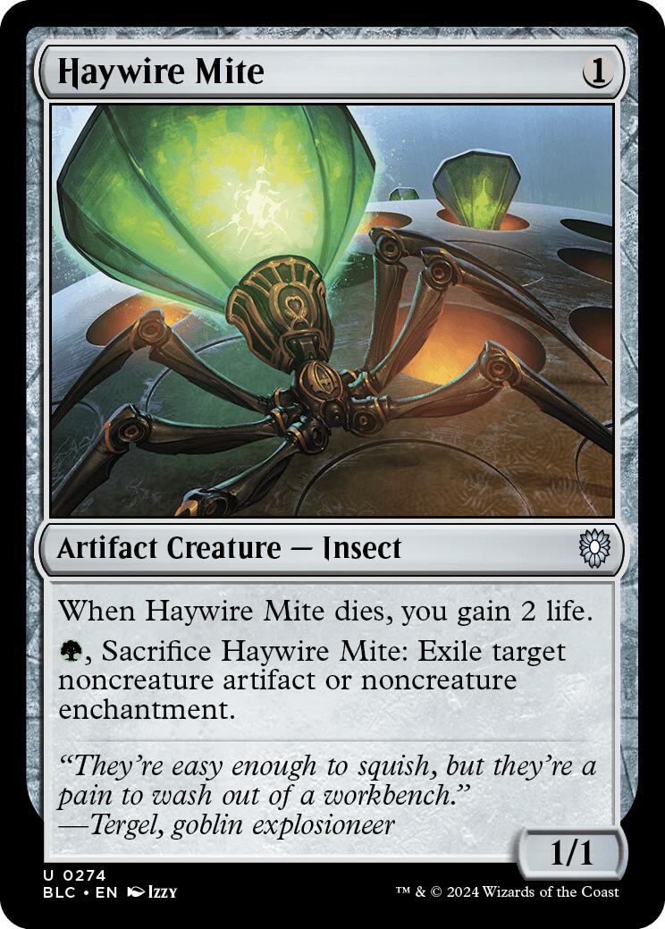 Haywire Mite [Bloomburrow Commander] | Card Merchant Takapuna