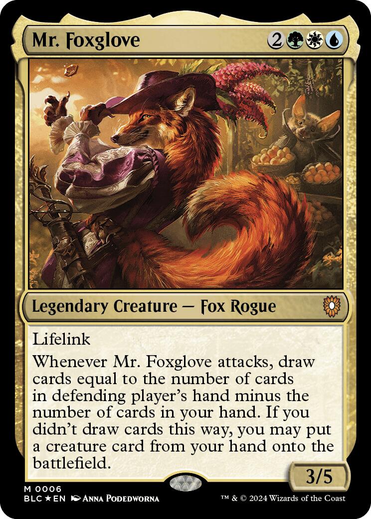 Mr. Foxglove [Bloomburrow Commander] | Card Merchant Takapuna