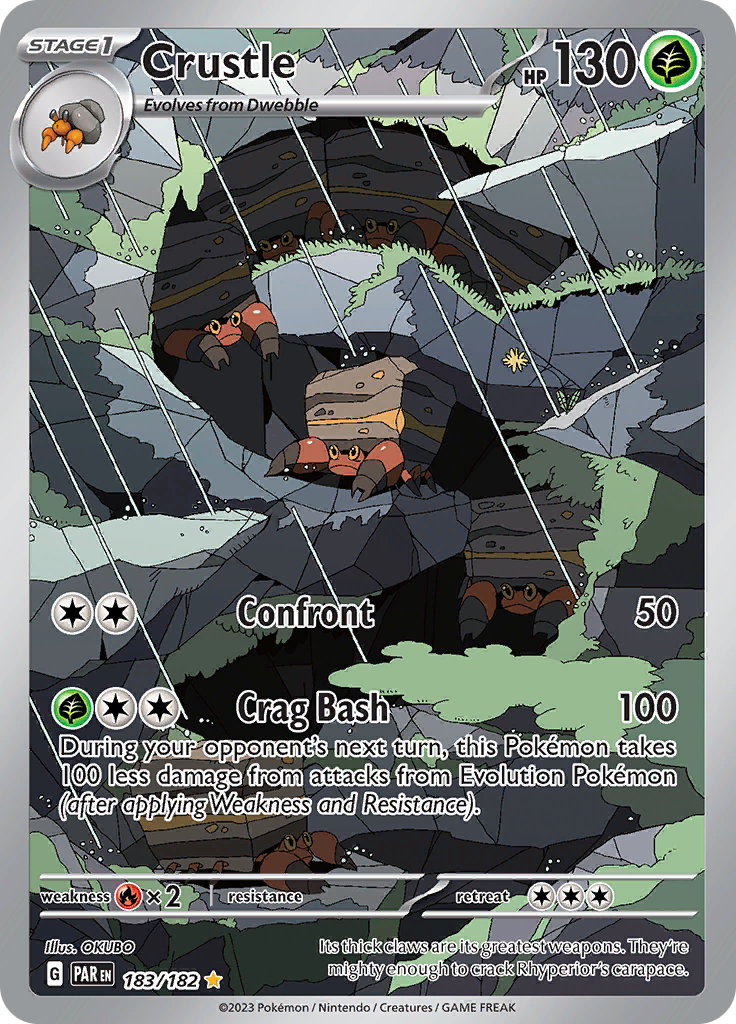 Crustle (183/182) [Scarlet & Violet: Paradox Rift] | Card Merchant Takapuna