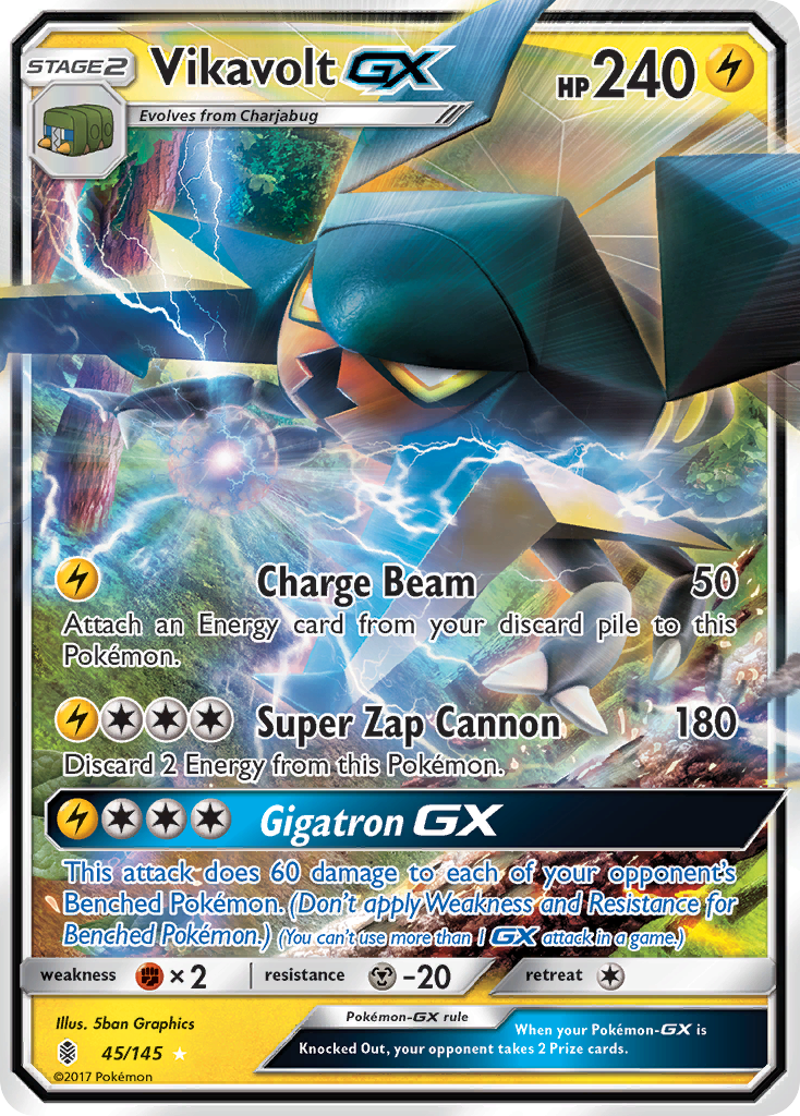 Vikavolt GX (45/145) [Sun & Moon: Guardians Rising] | Card Merchant Takapuna