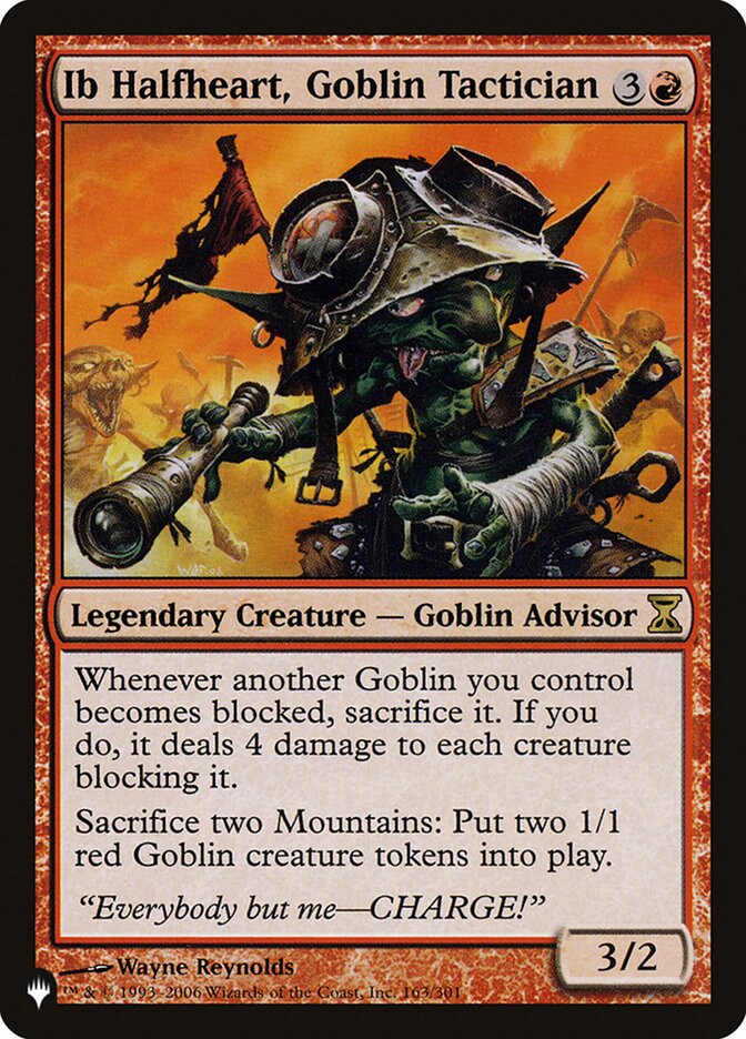 Ib Halfheart, Goblin Tactician [The List] | Card Merchant Takapuna