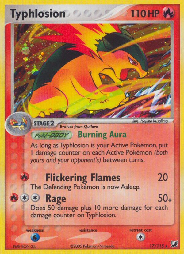 Typhlosion(17/115) (Theme Deck Exclusive) [EX: Unseen Forces] | Card Merchant Takapuna