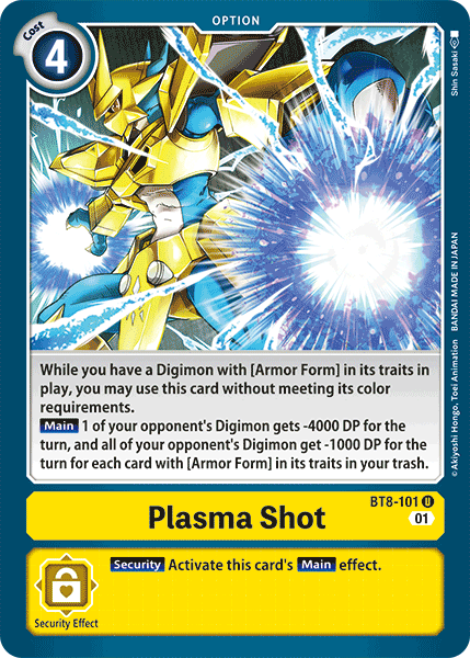 Plasma Shot [BT8-101] [New Awakening] | Card Merchant Takapuna