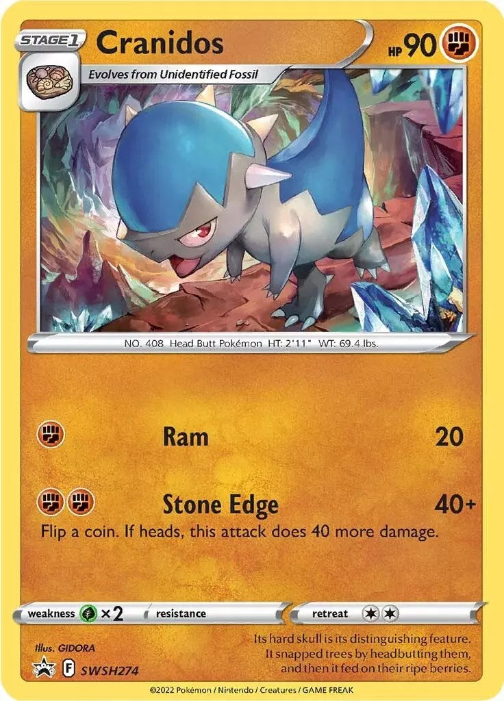 Cranidos (SWSH274) [Sword & Shield: Black Star Promos] | Card Merchant Takapuna