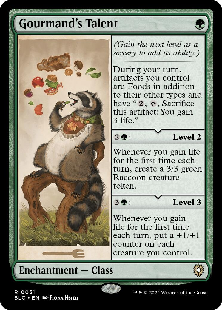 Gourmand's Talent [Bloomburrow Commander] | Card Merchant Takapuna