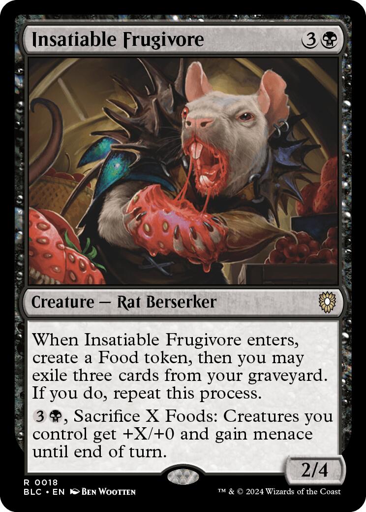 Insatiable Frugivore [Bloomburrow Commander] | Card Merchant Takapuna