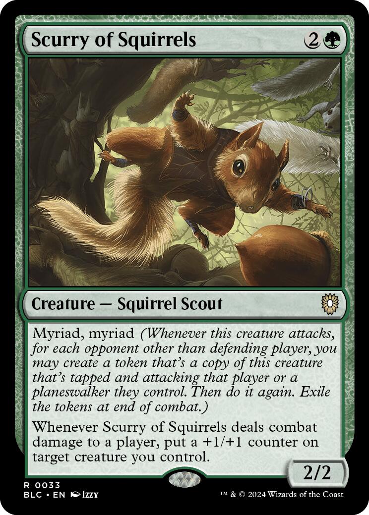 Scurry of Squirrels [Bloomburrow Commander] | Card Merchant Takapuna