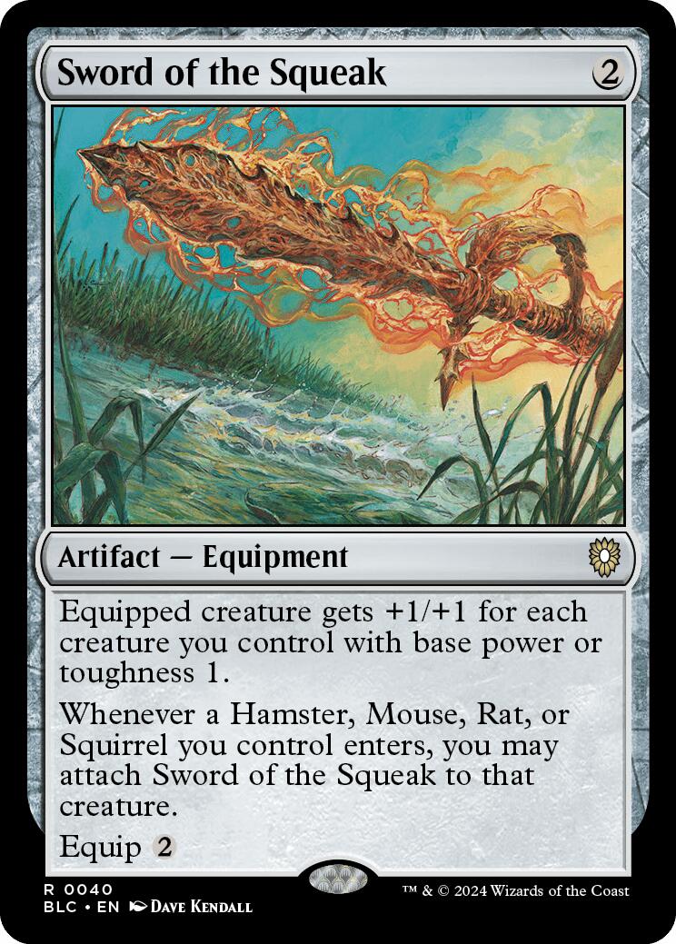 Sword of the Squeak [Bloomburrow Commander] | Card Merchant Takapuna