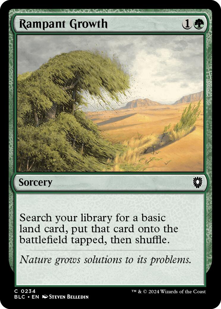 Rampant Growth [Bloomburrow Commander] | Card Merchant Takapuna