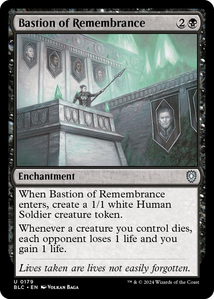 Bastion of Remembrance [Bloomburrow Commander] | Card Merchant Takapuna