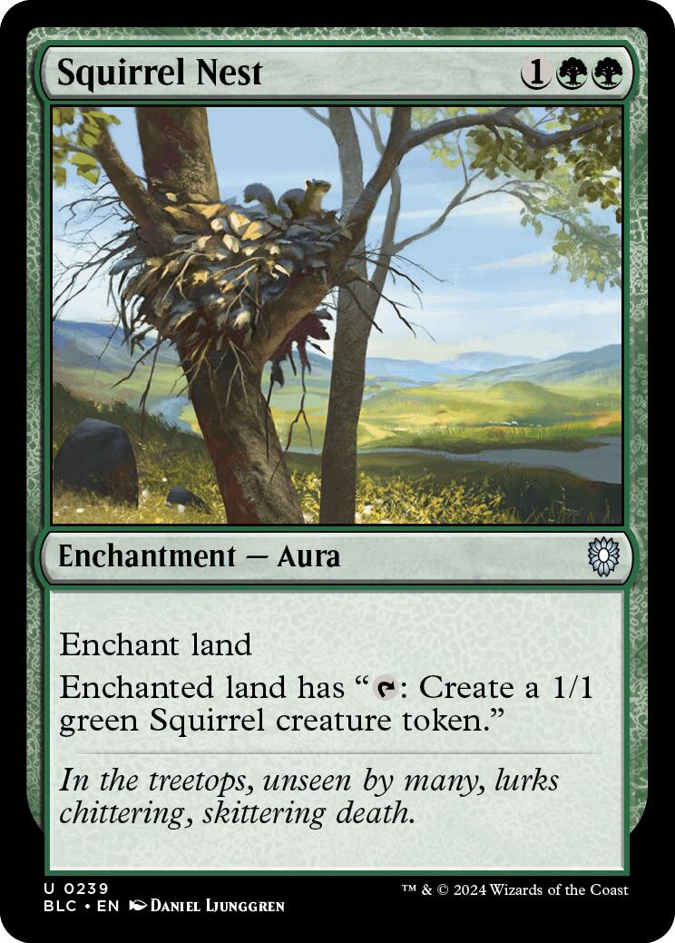 Squirrel Nest [Bloomburrow Commander] | Card Merchant Takapuna