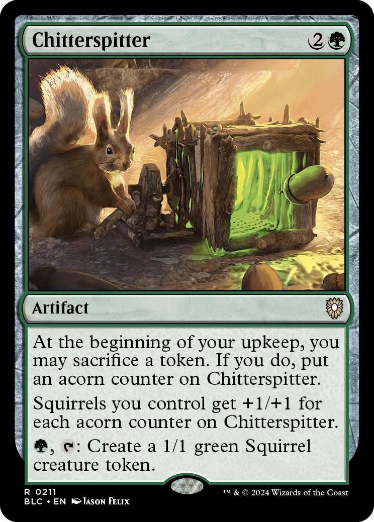 Chitterspitter [Bloomburrow Commander] | Card Merchant Takapuna