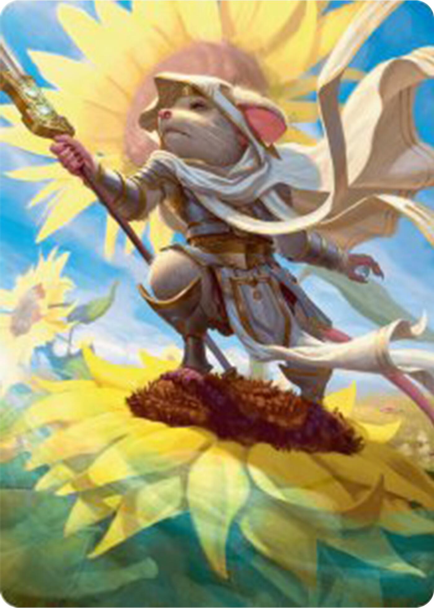 Elspeth, Sun's Champion Art Card [Bloomburrow Art Series] | Card Merchant Takapuna