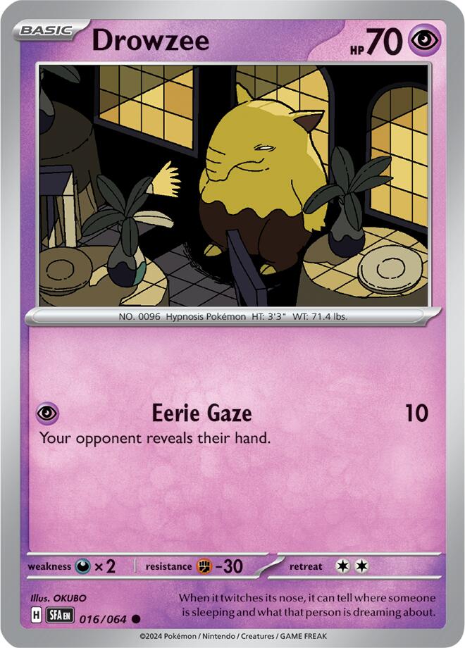 Drowzee (016/064) [Scarlet & Violet: Shrouded Fable] | Card Merchant Takapuna