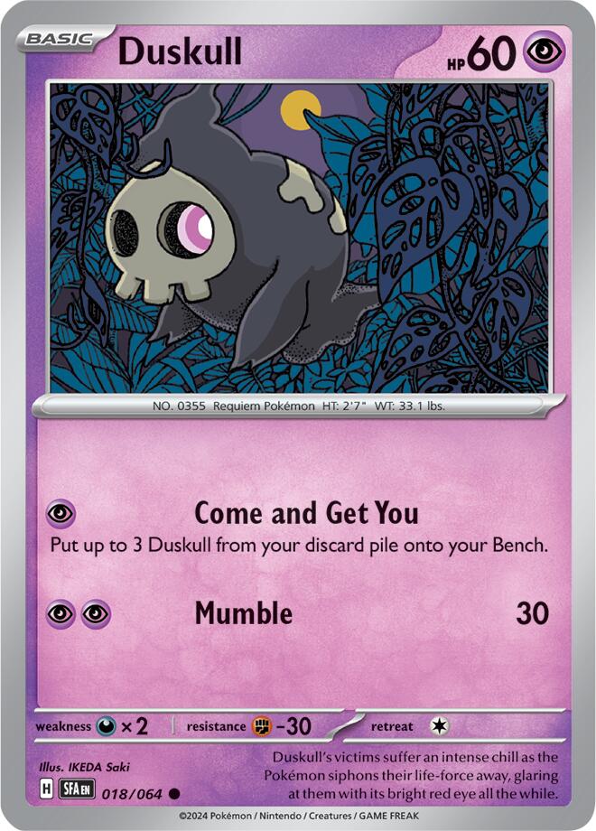 Duskull (018/064) [Scarlet & Violet: Shrouded Fable] | Card Merchant Takapuna