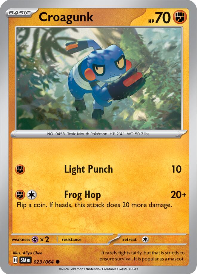 Croagunk (023/064) [Scarlet & Violet: Shrouded Fable] | Card Merchant Takapuna