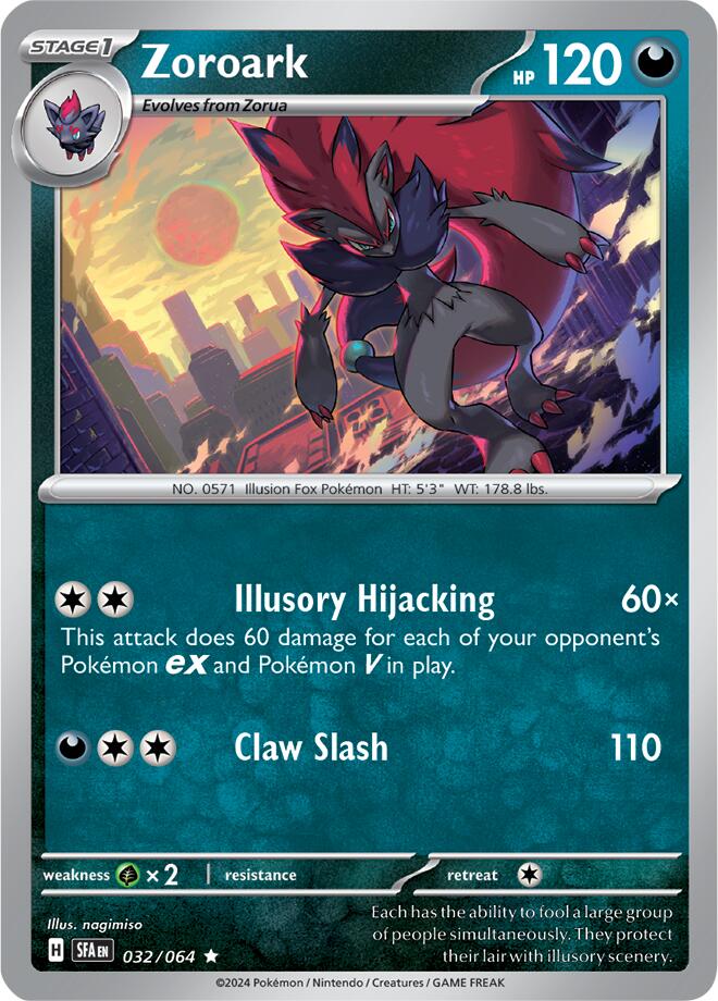 Zoroark (032/064) [Scarlet & Violet: Shrouded Fable] | Card Merchant Takapuna