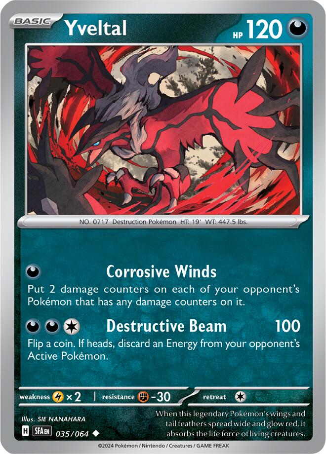 Yveltal (035/064) [Scarlet & Violet: Shrouded Fable] | Card Merchant Takapuna