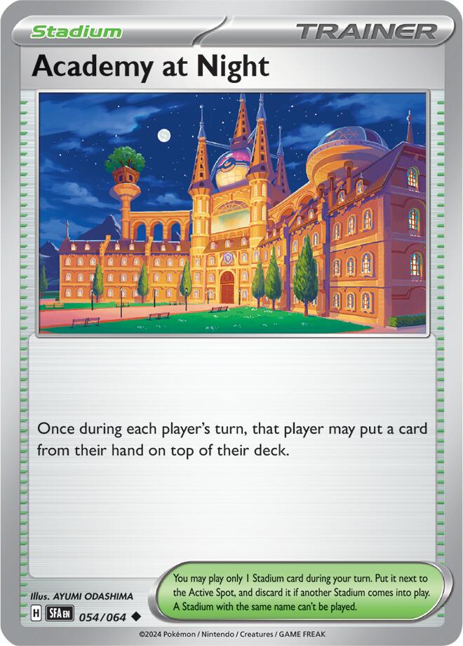 Academy at Night (054/064) [Scarlet & Violet: Shrouded Fable] | Card Merchant Takapuna