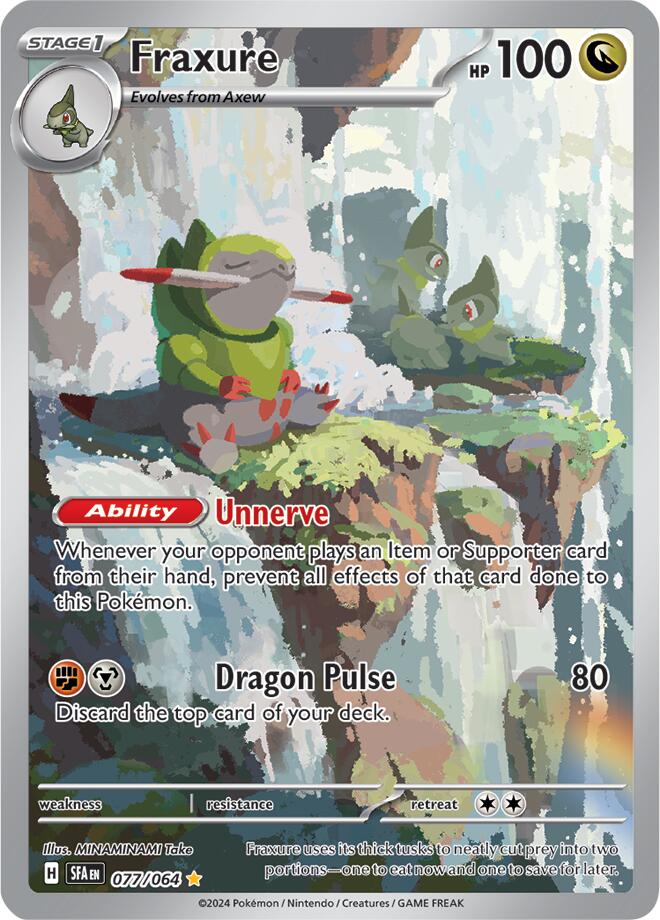 Fraxure (077/064) [Scarlet & Violet: Shrouded Fable] | Card Merchant Takapuna