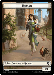 Human // Soldier Double-Sided Token [Bloomburrow Commander Tokens] | Card Merchant Takapuna