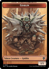 Goblin // Thopter Double-Sided Token [Bloomburrow Commander Tokens] | Card Merchant Takapuna