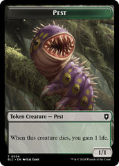 Pest // Shapeshifter Double-Sided Token [Bloomburrow Commander Tokens] | Card Merchant Takapuna