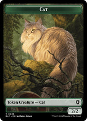 Cat // Treasure Double-Sided Token [Bloomburrow Commander Tokens] | Card Merchant Takapuna