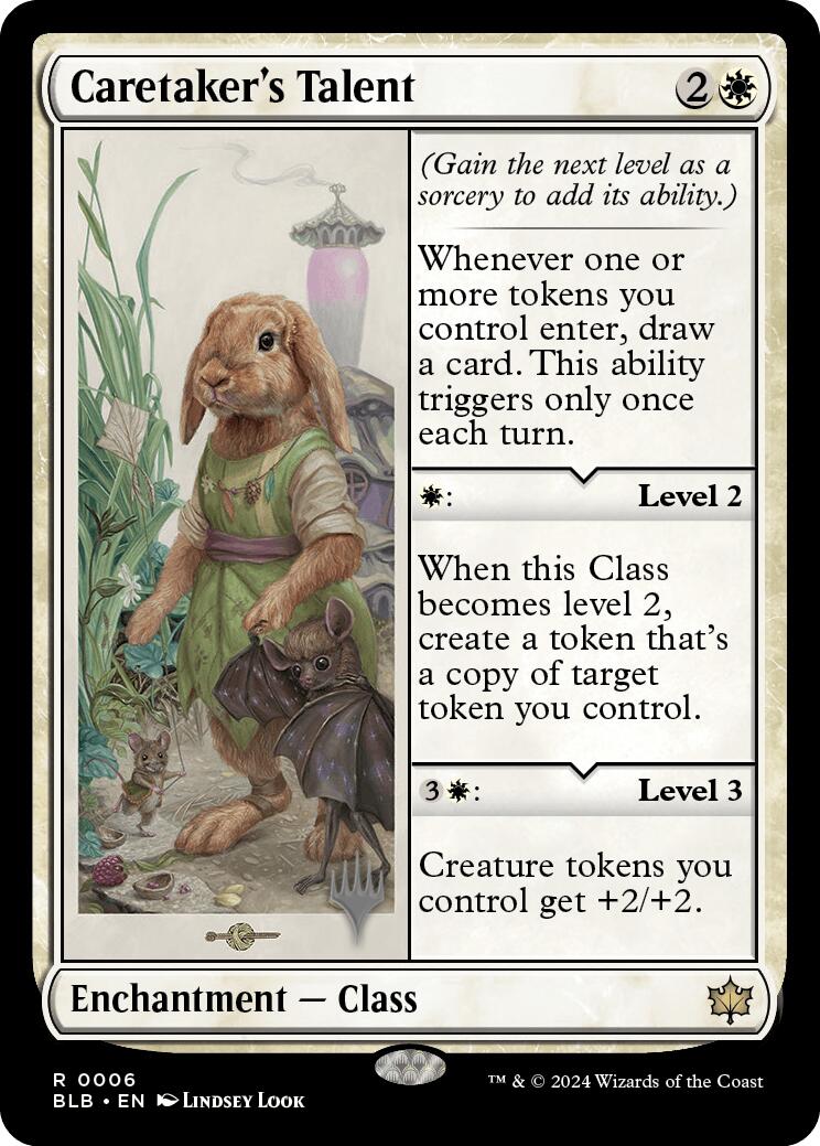 Caretaker's Talent (Promo Pack) [Bloomburrow Promos] | Card Merchant Takapuna